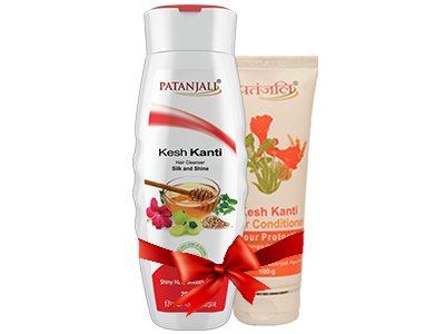 PATANJALI SHAMPOO & CONDITIONER COMBO (HAIR CLEANSER SILK & SHINE ...