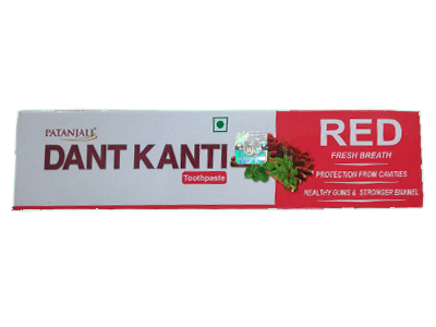 patanjali dant kanti red toothpaste