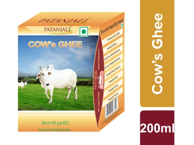 Patanjali Cow Ghee 200 ML - Pure Ghee Online, Desi Ghee Online, Pure ...