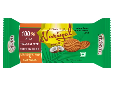 Patanjali Natural Nariyal Biscuit 75 G- Buy Online