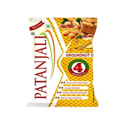 Patanjali Groundnut Oil Pouch