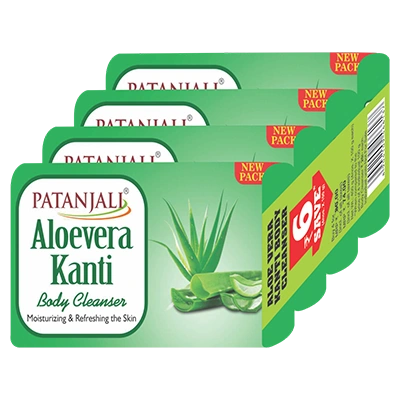 Patanjali Aloevera Kanti Body Cleanser-(4x1) 75 G