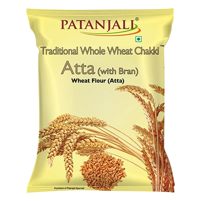 Patanjali Traditional Whole Wheat Chakki Atta With Bran