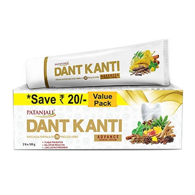 Patanjali Dant Kanti Dental Cream (Adv) 2x100-g