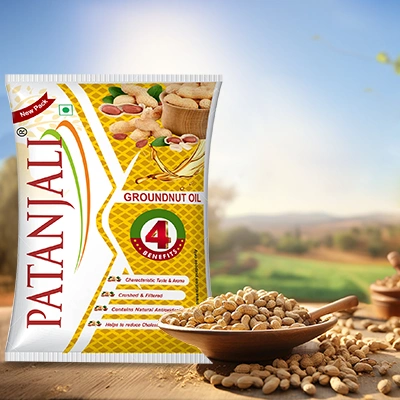 Patanjali Groundnut Oil Pouch