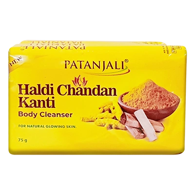 Patanjali Haldi Chandan Kanti Body Cleanser-(4x1) 75 G