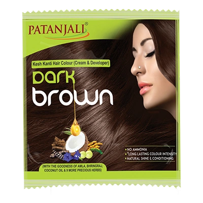 Patanjali Kesh Kanti Hair Colour (Cream & Developer) - Dark Brown