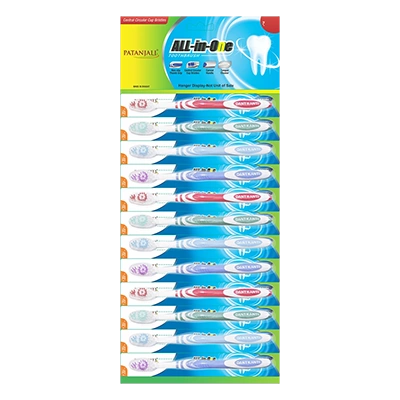 TOOTHBRUSH ALL IN ONE HANGER (12 PC) 