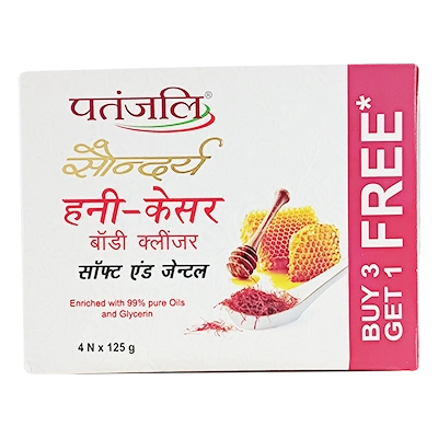 Saundarya Honey Kesar Body Cleanser-125g B3 G1 Free