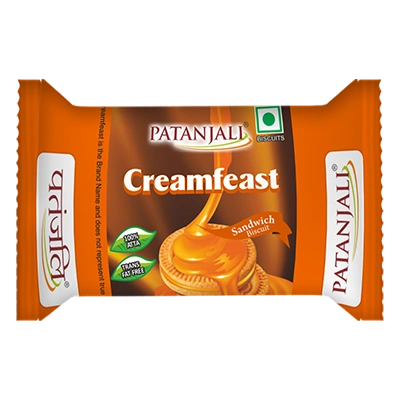 Patanjali Creamfeast Orange Biscuit