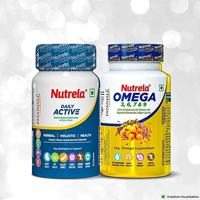 Combo Pat. Nutrela Daily Active + Omega 3 Softgel Capsule (30N+60N)