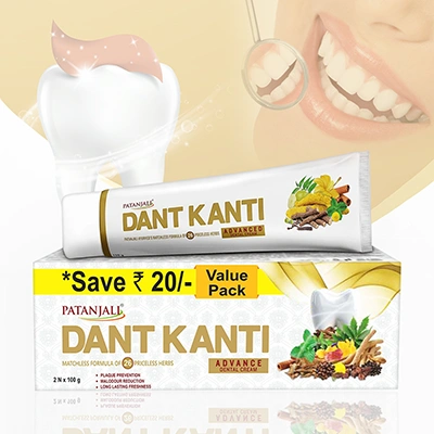 Patanjali Dant Kanti Dental Cream (Advance) 2x100-g