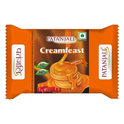 Patanjali Creamfeast Orange Biscuit