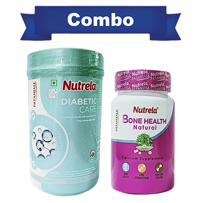Combo Patanjali Nutrela Diabetic Care  + Bone Health (400G+30N)