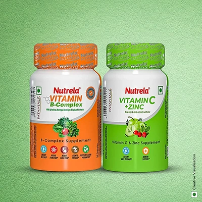 Combo Pat. Nutrela Vitamin C & Zinc + B-Complex (60N+30N)
