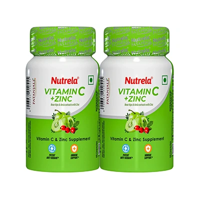 Combo Patanjali Nutrela Vitamin C + Zinc- (Pack Of 2)