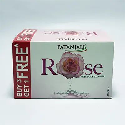 Patanjali Rose Body Cleanser 125g B3G1 Free
