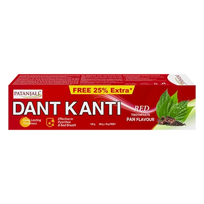 Dant Kanti Red Toothpaste (Pan Flavour) 80g+25% Extra
