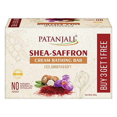 Shea- Saffron Cream Bathing Bar 125g (B3 G1)