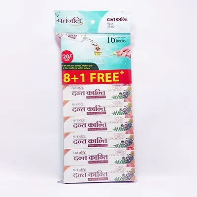 Dant Kanti Natural Toothpaste 43g (Buy 8+ 1 Free Hanger)