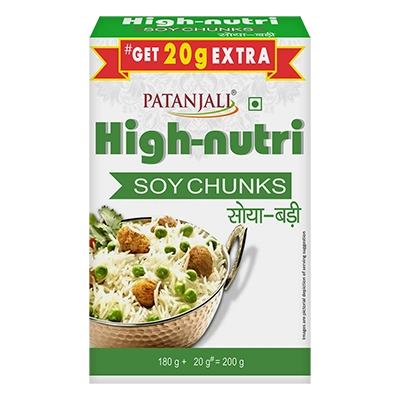 Patanjali Soya Nutri Chunks 180 + 20 G