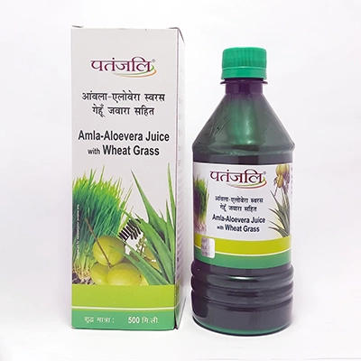 Patanjali Amla-Aloevera with Wheatgrass Juice