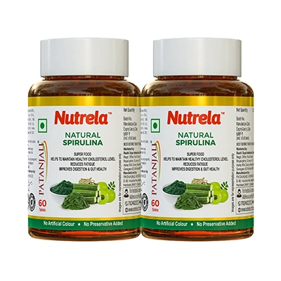 Patanjali Nutrela Natural Spirulina Tablets (pack of 2)