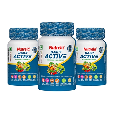 Patanjali Nutrela Daily Active Capsule (pack of 3)