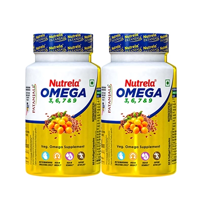 Patanjali Nutrela Organic Omega 3 6 7 & 9 (pack of 2)