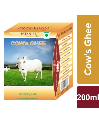 Patanjali Cow Ghee 200 ML - Pure Ghee Online, Desi Ghee Online, Pure ...