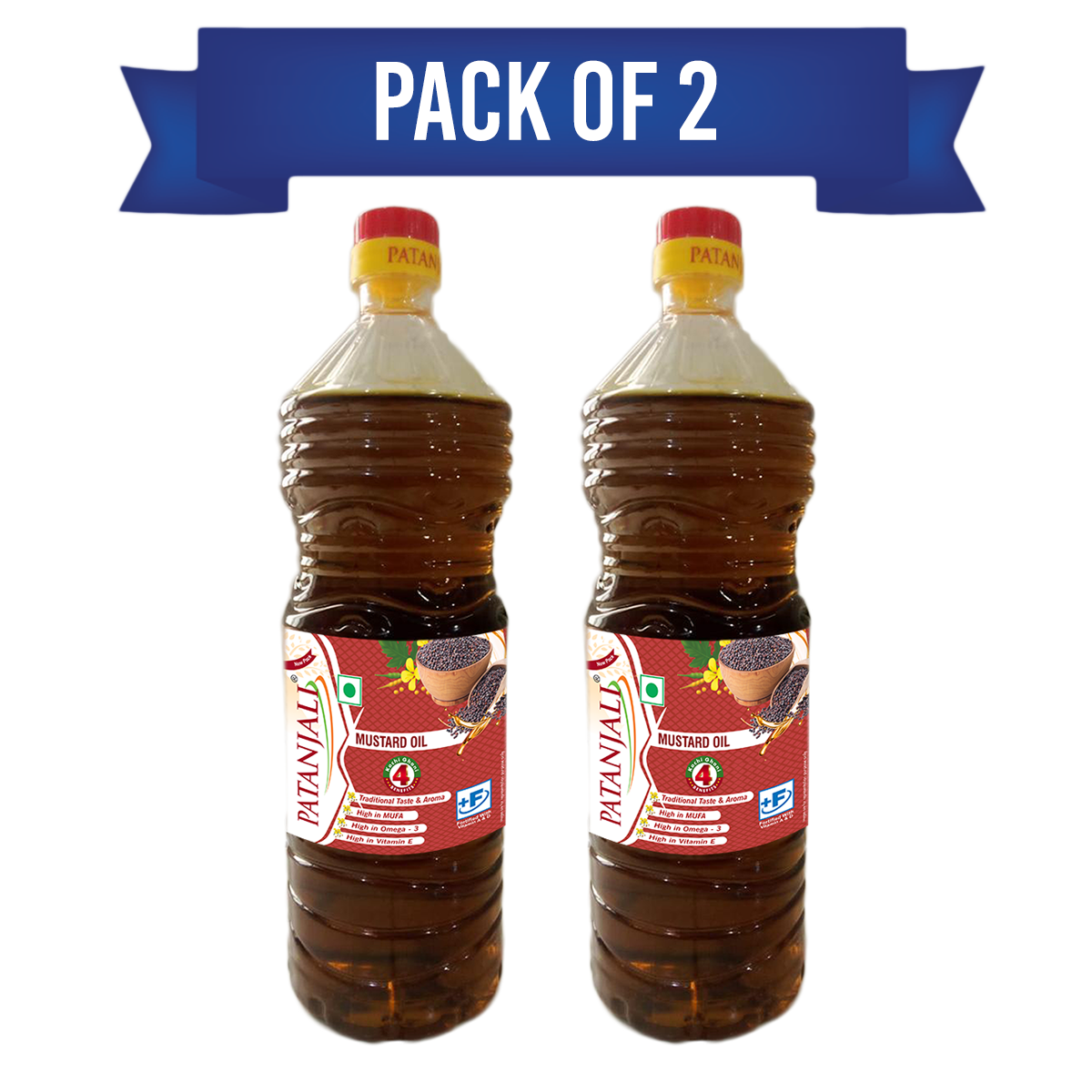Combo Mustard Oil 1L (B)  (Pack Of 2)