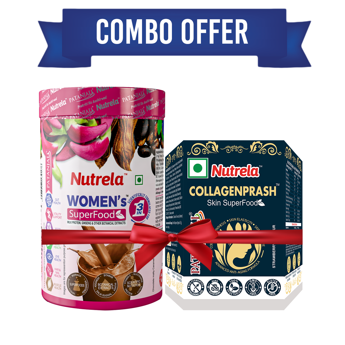 Combo Pat. Nutrela Women Superfood + Collagenprash (400G+400G)