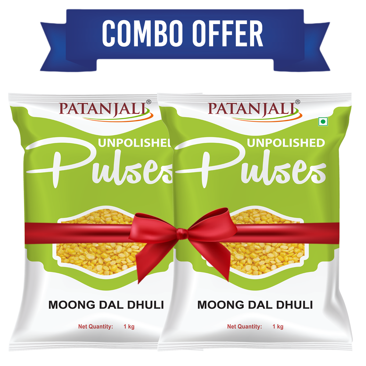 Combo Moong Dhuli 1 Kg (Pack Of 2)