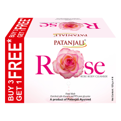 Patanjali Rose Body Cleanser 125g C.o. B3g1 Free