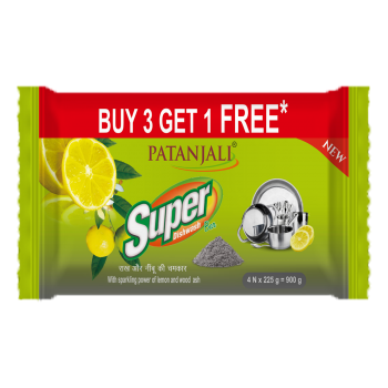 Patanjali Super Dish wash Bar-225 Gram B3G1 Free