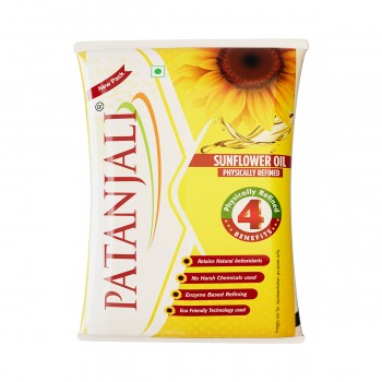 Patanjali Sunflower Oil (Pouch)