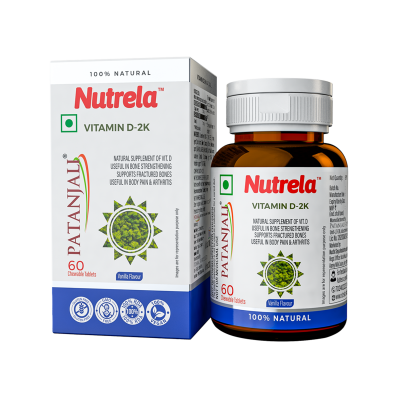 Patanjali Nutrela Vit D2k Natural Tab Vanilla 