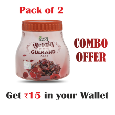 Combo- Divya Gulkand 400 g(Pack of 2) - Rs 15 Off