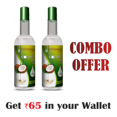 100% Pure Virgin Coconut oil 500ml Combo (pack of 2)- Rs 65 Off