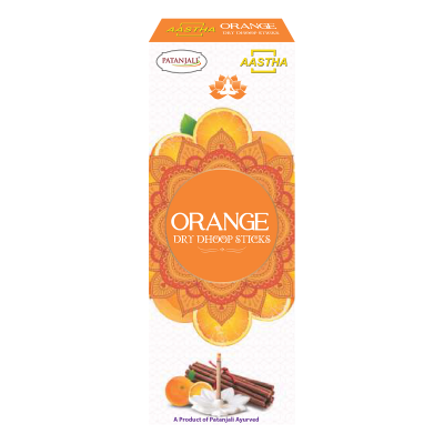 Aastha Dry Dhoop Sticks Orange-8 N