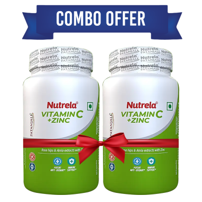 Combo Patanjali Nutrela Vitamin C + Zink- (Pack Of 2)